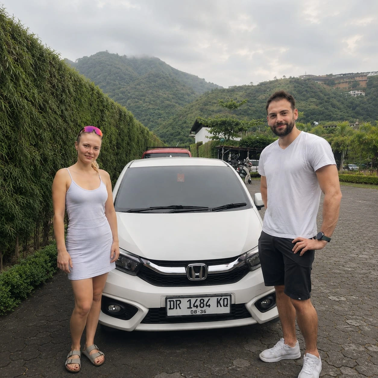 Private hotel transfer vehicle in Lombok